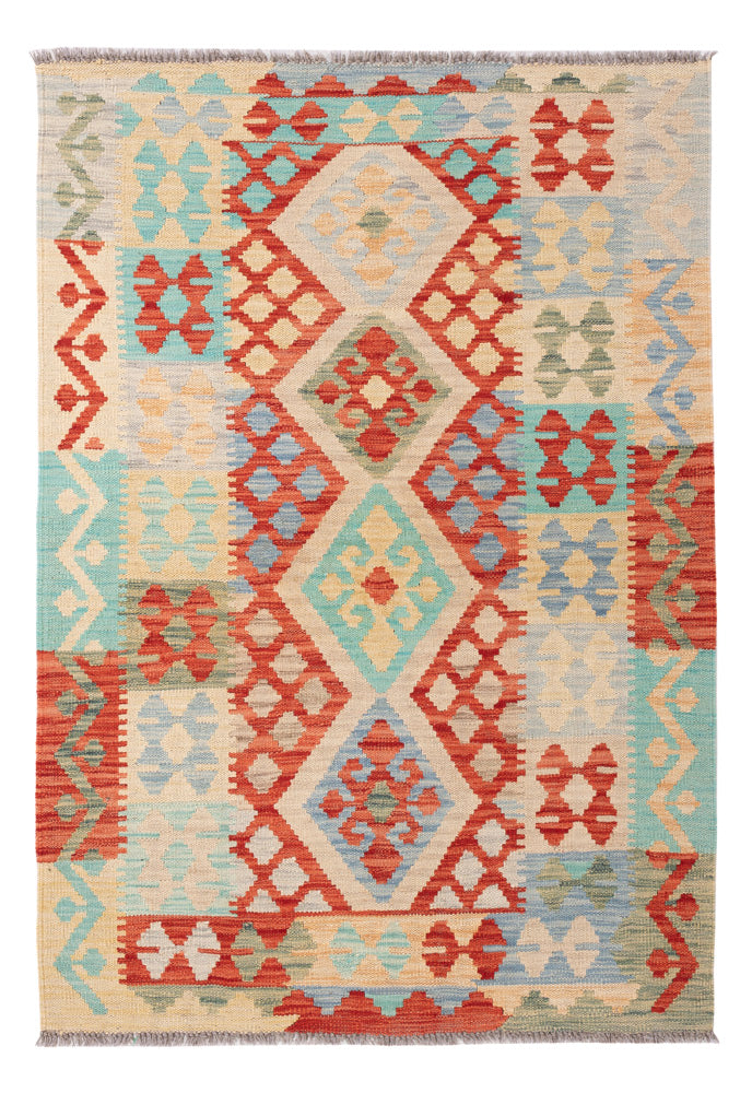 Kelim Rug - Splash - 153 x 107 cm - colorful