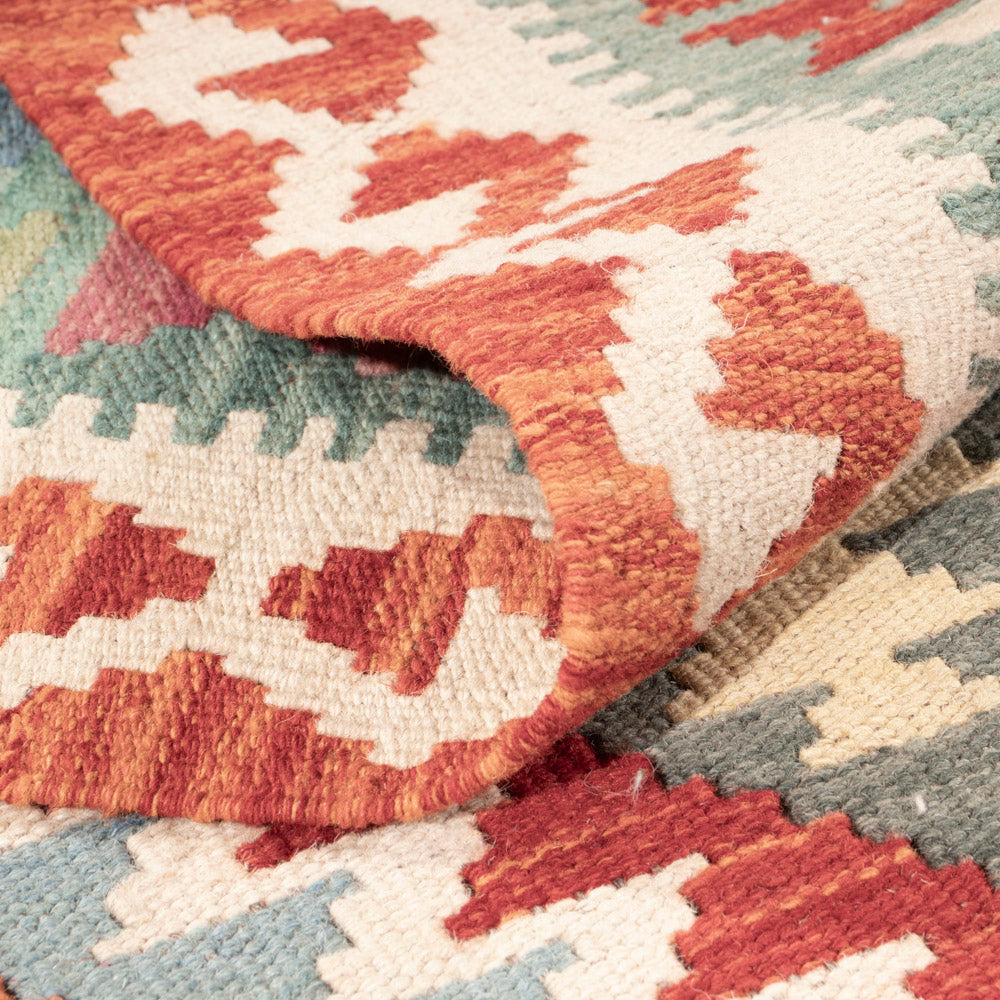 Kelim Rug - Splash - 147 x 103 cm - colorful