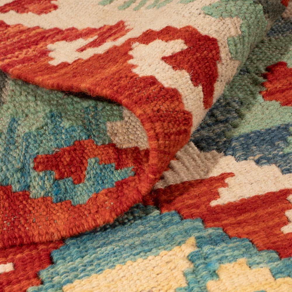 Kelim Rug - Splash - 152 x 108 cm - colorful