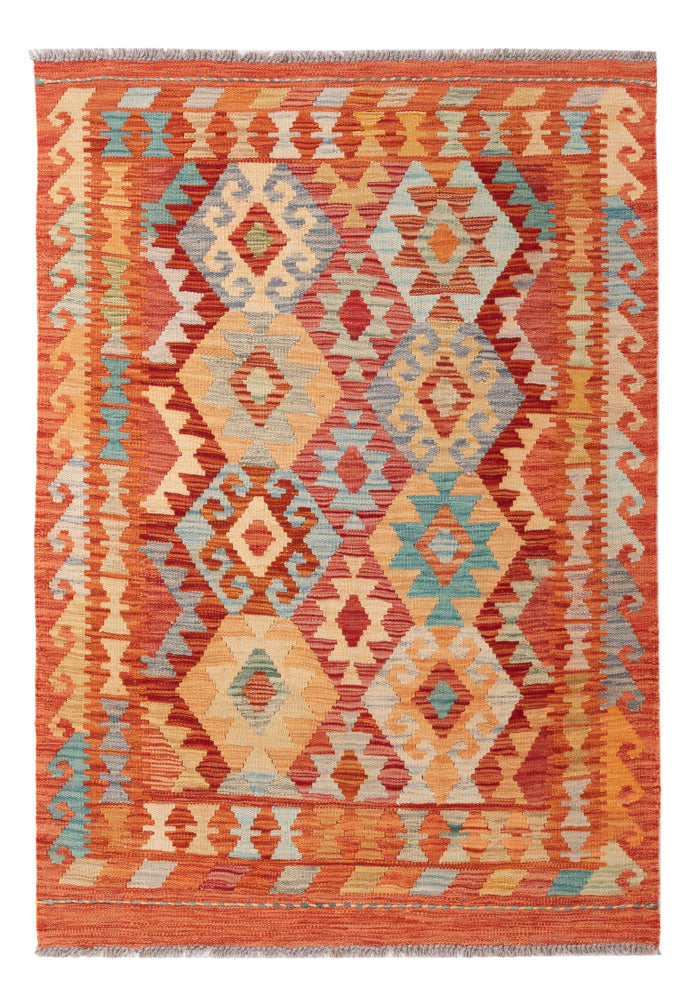 Kelim Rug - Splash - 144 x 99 cm - colorful