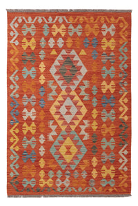 Kelim Rug - Splash - 157 x 101 cm - colorful