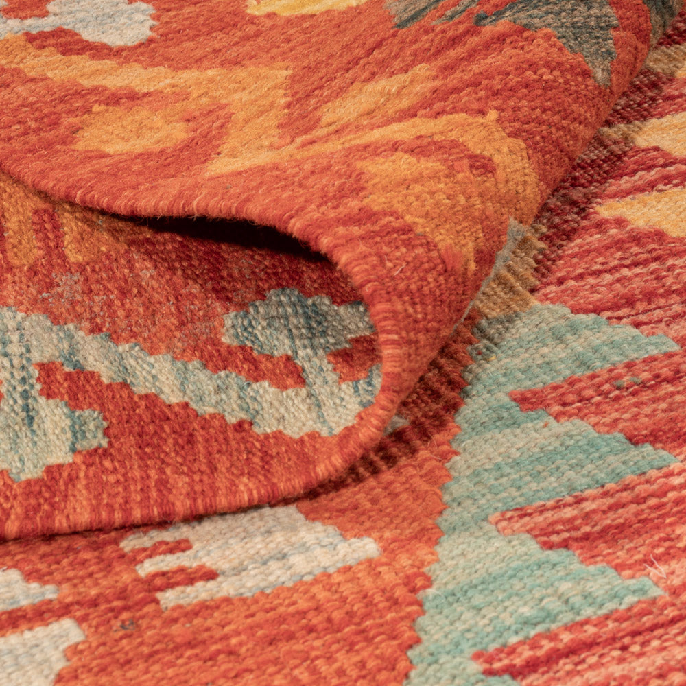 Kelim Rug - Splash - 157 x 101 cm - colorful