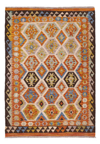 Kelim Rug - Splash - 147 x 103 cm - colorful