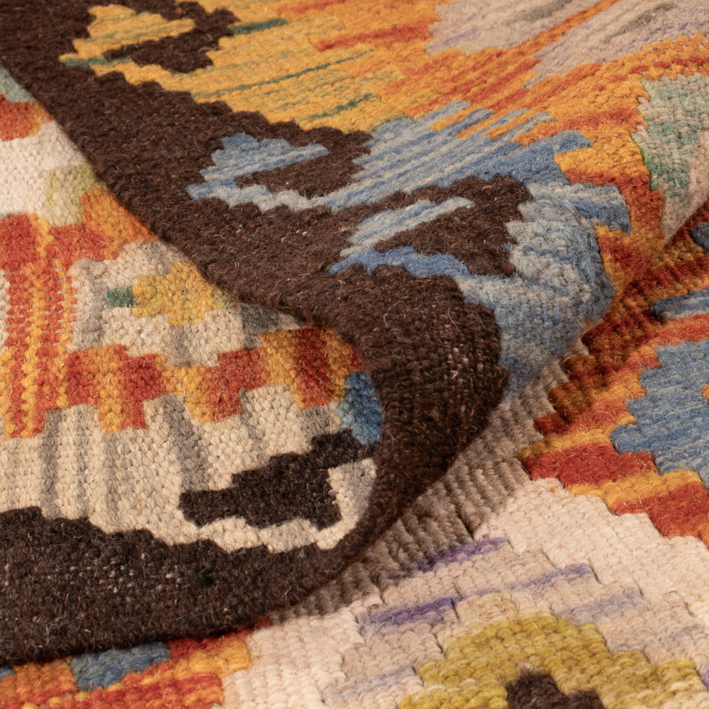 Kelim Rug - Splash - 147 x 103 cm - colorful