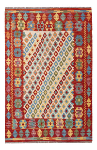 Kelim Rug - Splash - 155 x 102 cm - colorful