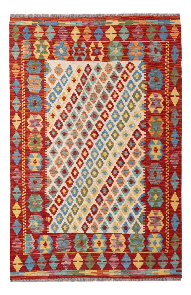 Kelim Rug - Splash - 155 x 102 cm - colorful