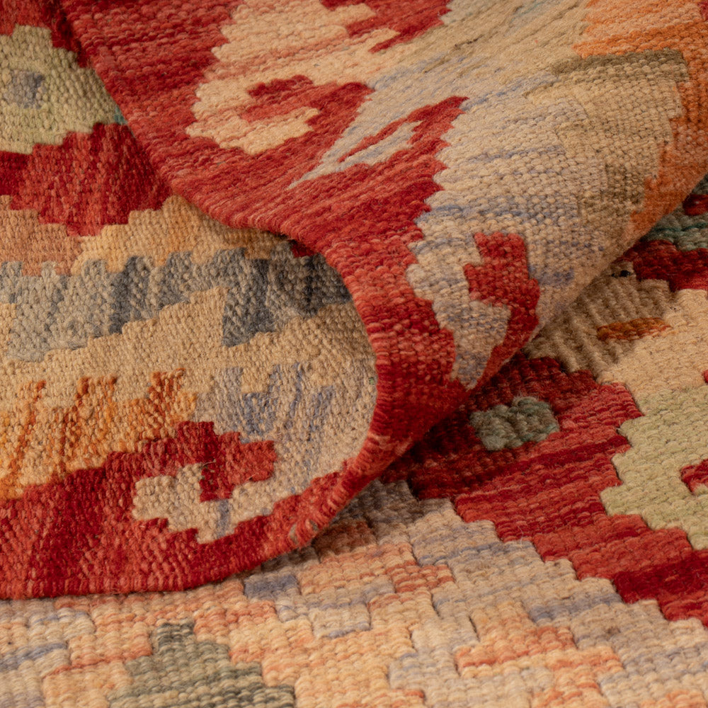 Kelim Rug - Splash - 139 x 102 cm - colorful