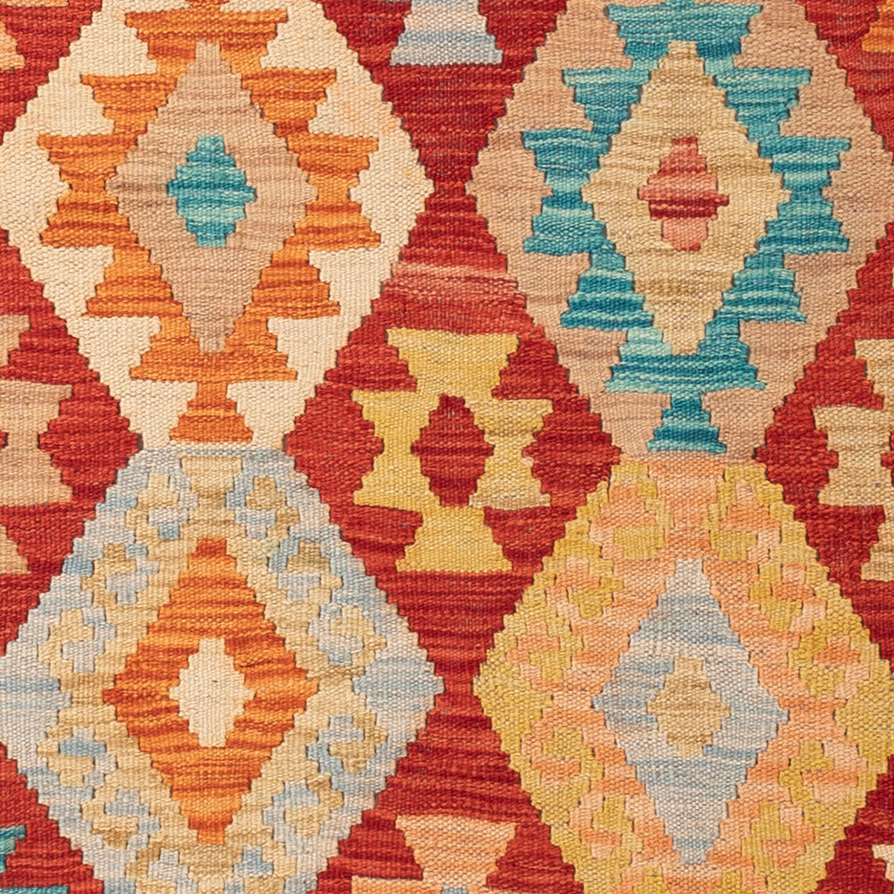 Kelim Rug - Splash - 147 x 103 cm - colorful