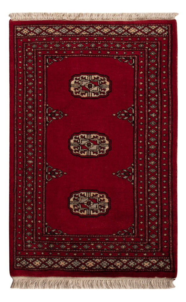 Pakistani Rug - 96 x 61 cm - red