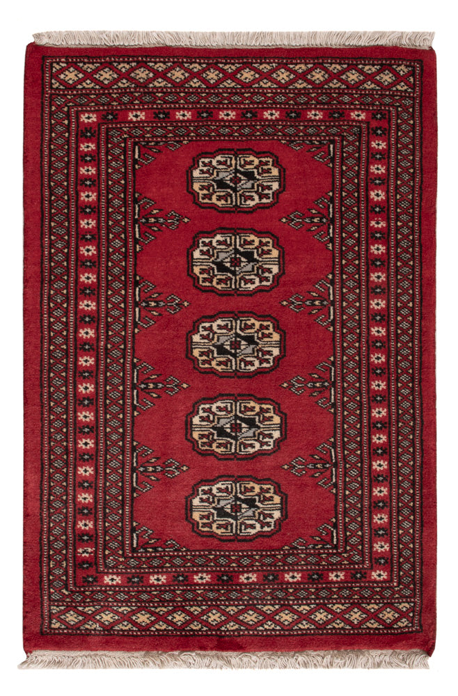 Pakistani Rug - 92 x 62 cm - red