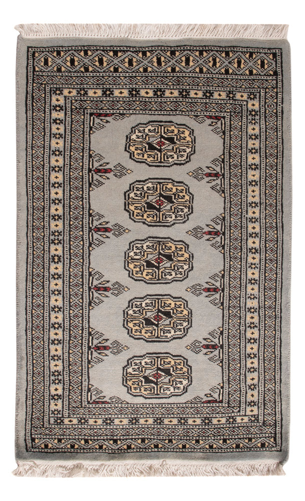 Pakistani Rug - 92 x 61 cm - grey