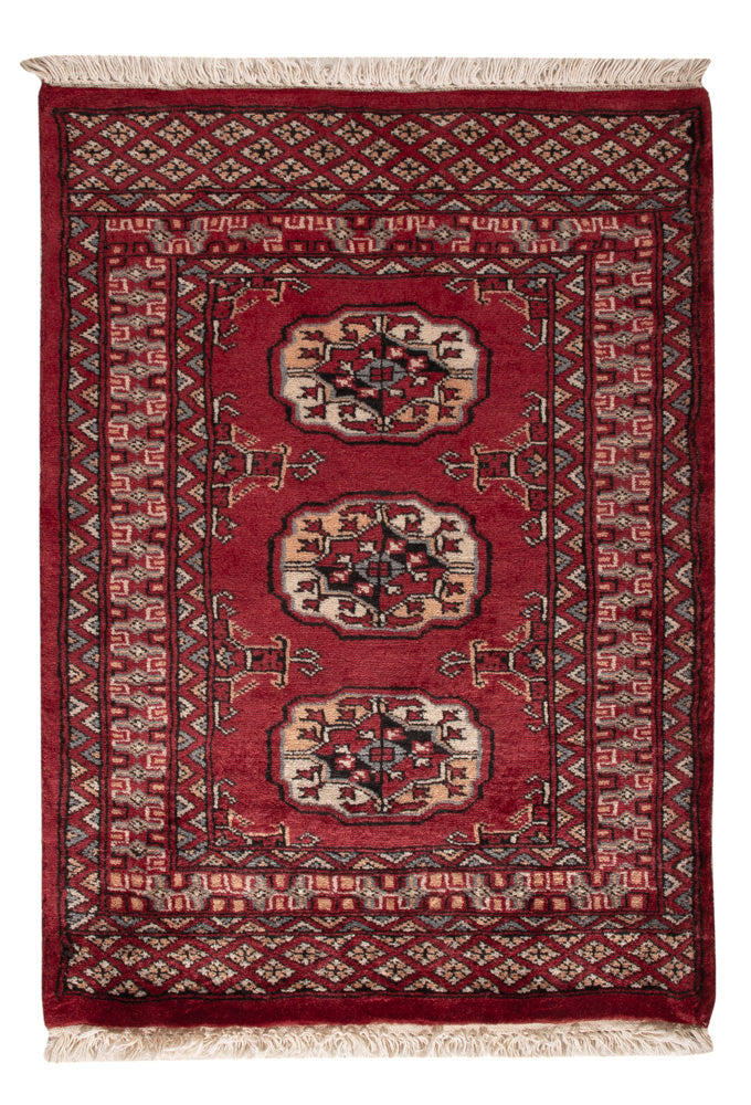 Pakistani Rug - 90 x 64 cm - red