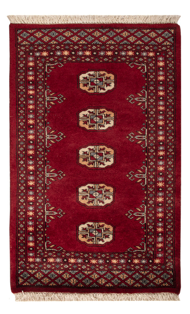 Pakistani Rug - 96 x 63 cm - red