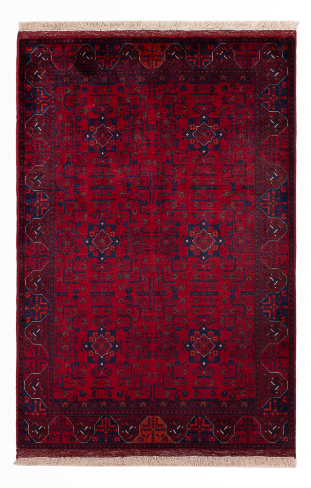 Afghan Rug - Royal - 150 x 101 cm - red