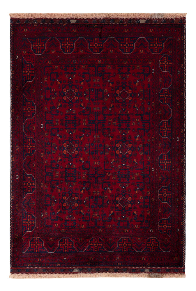 Afghan Rug - Royal - 146 x 103 cm - red