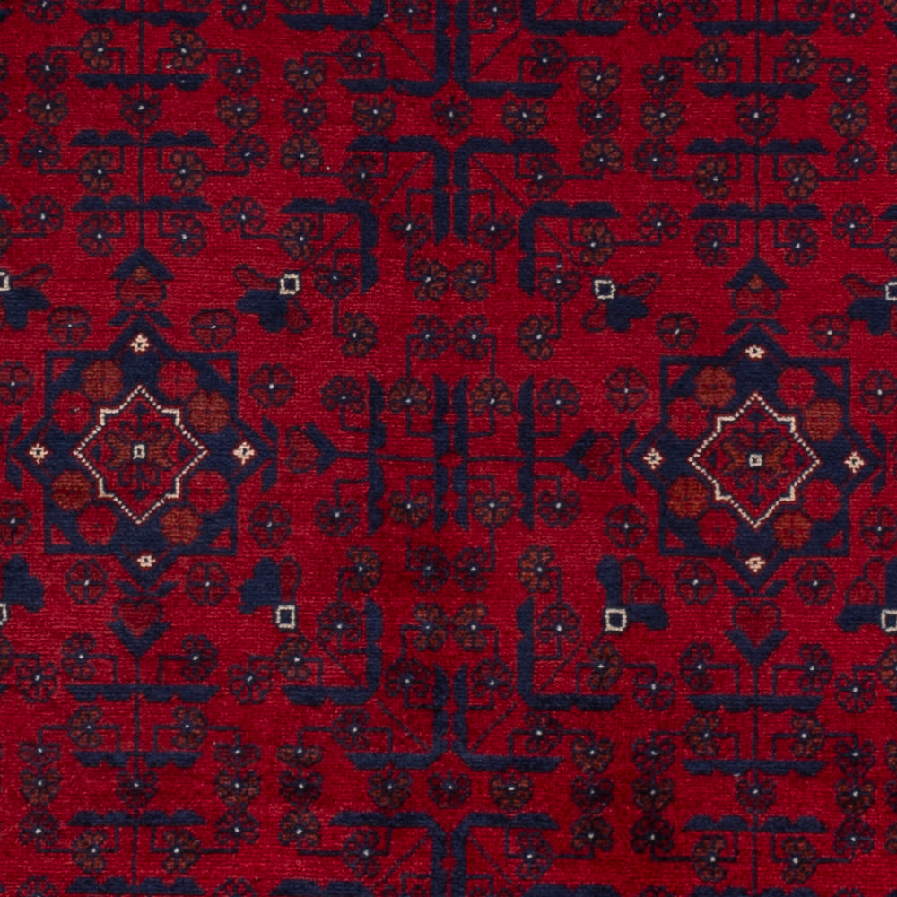 Afghan Rug - Royal - 140 x 103 cm - red