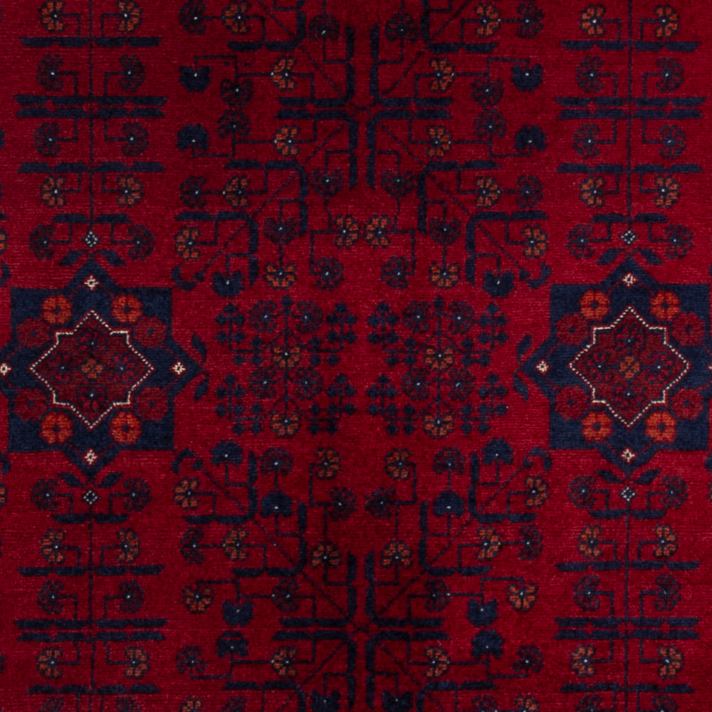 Afghan Rug - Royal - 150 x 103 cm - red