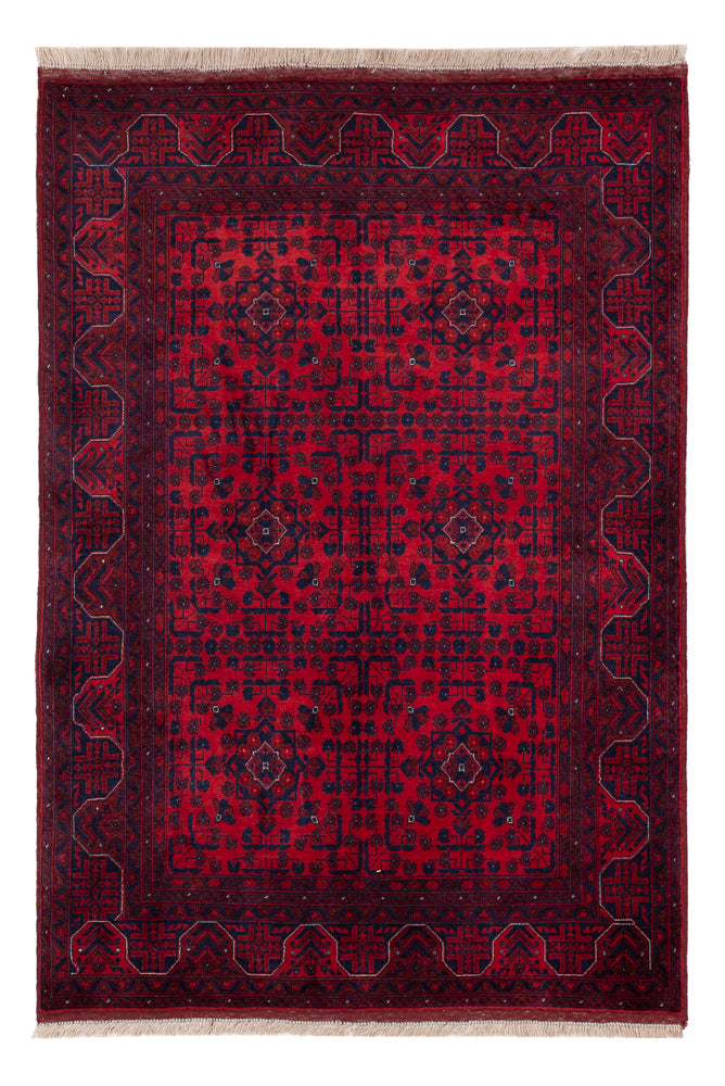 Afghan Rug - Royal - 146 x 102 cm - red