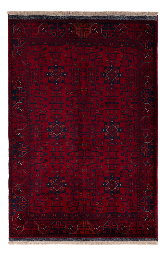 Afghan Rug - Royal - 151 x 103 cm - red