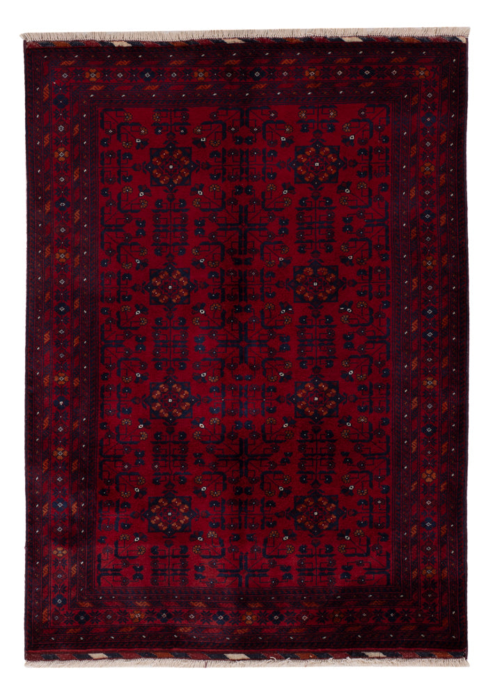 Afghan Rug - Royal - 144 x 100 cm - red