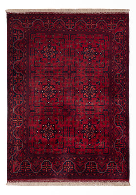 Afghan Rug - Royal - 138 x 101 cm - red