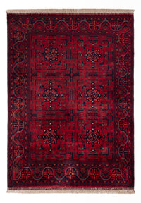 Afghan Rug - Royal - 138 x 101 cm - red