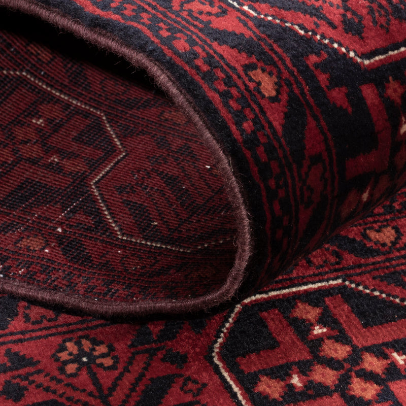 Afghan Rug - Royal - 138 x 101 cm - red