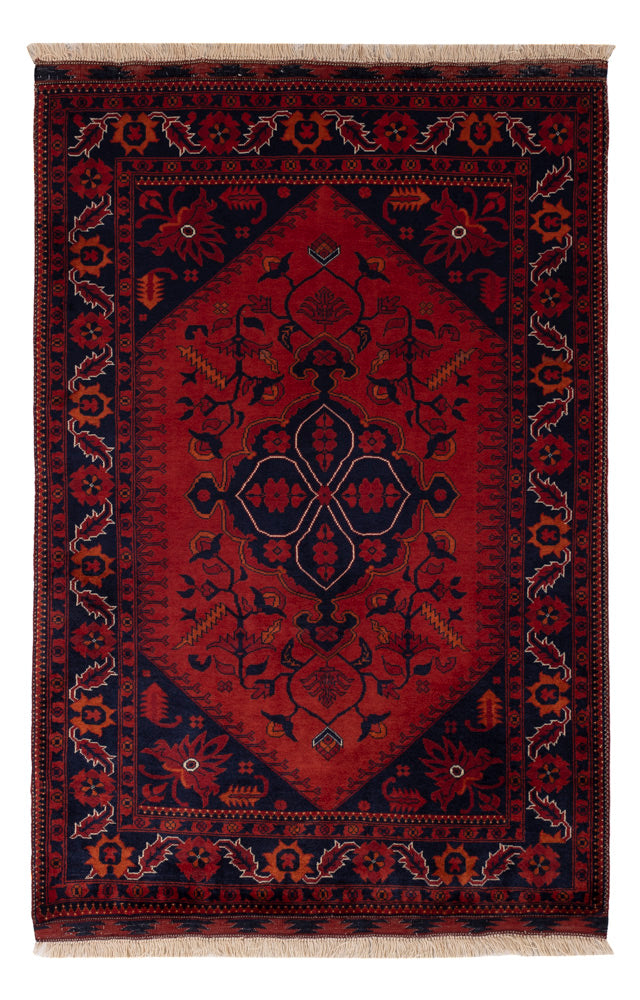 Afghan Rug - Royal - 150 x 97 cm - red