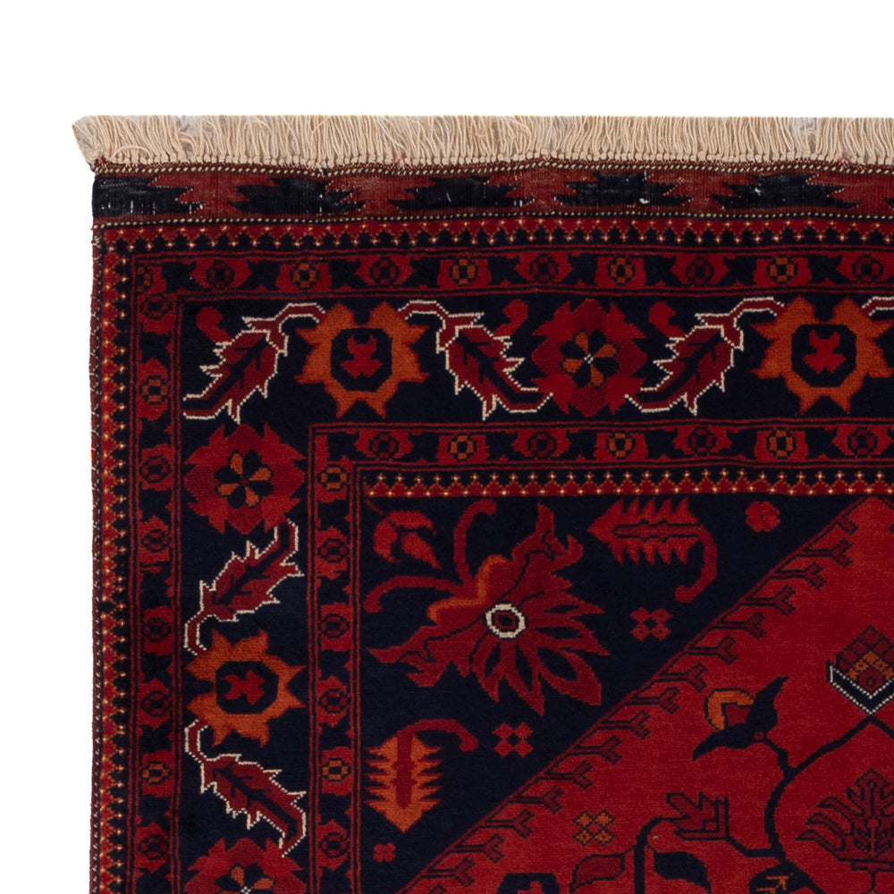 Afghan Rug - Royal - 150 x 97 cm - red