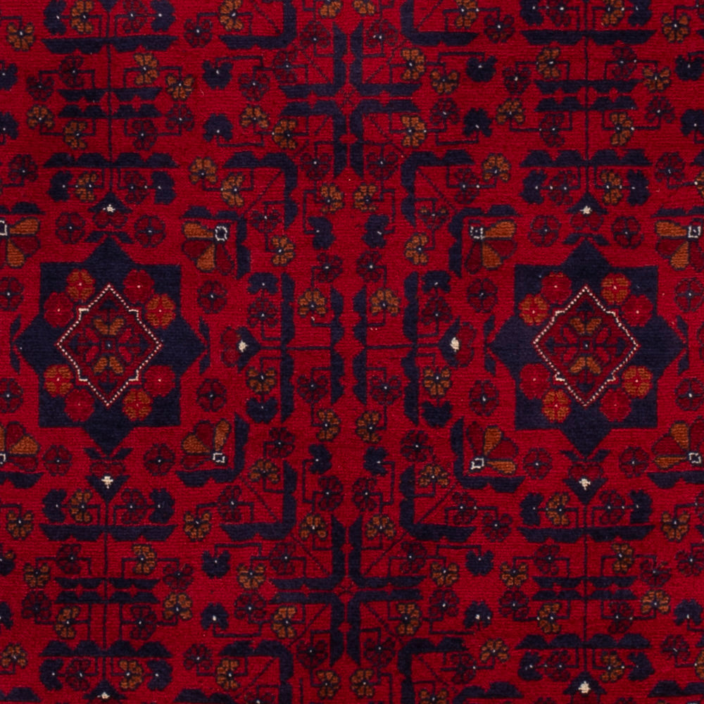 Afghan Rug - Royal - 147 x 105 cm - red