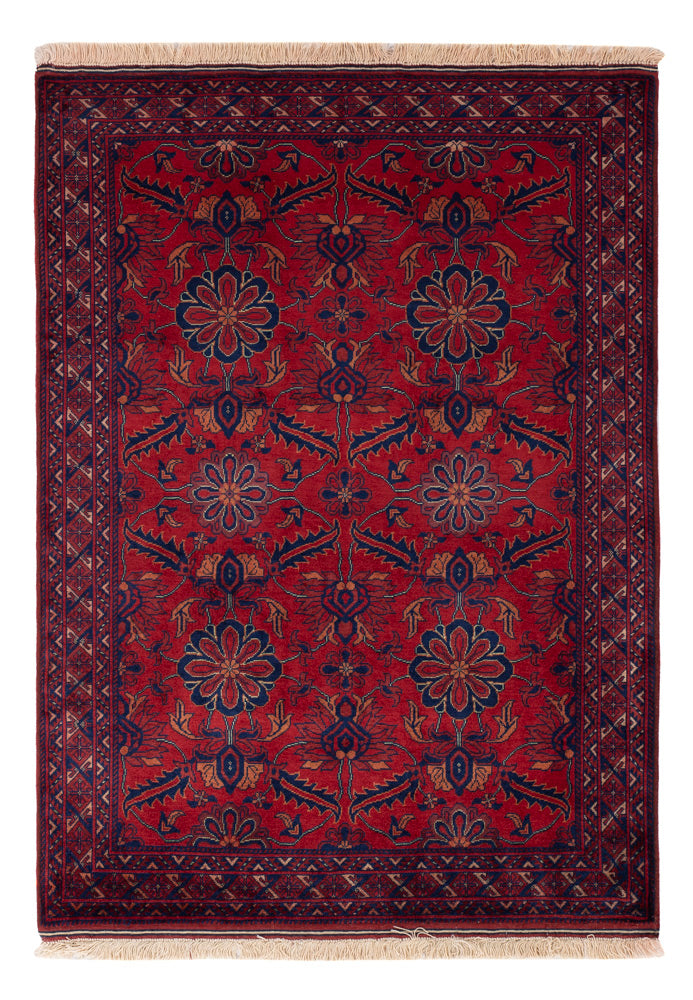 Afghan Rug - Royal - 142 x 100 cm - red