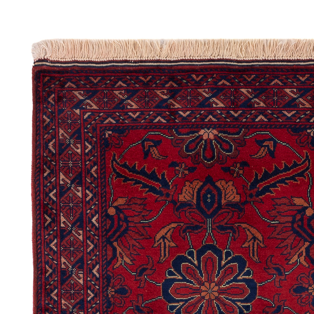 Afghan Rug - Royal - 142 x 100 cm - red