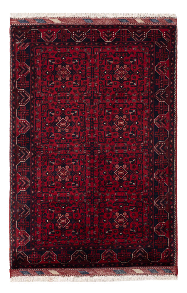 Afghan Rug - Royal - 148 x 98 cm - red