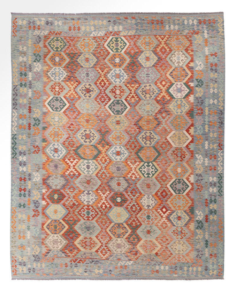 Kelim Rug - Splash - 392 x 315 cm - colorful