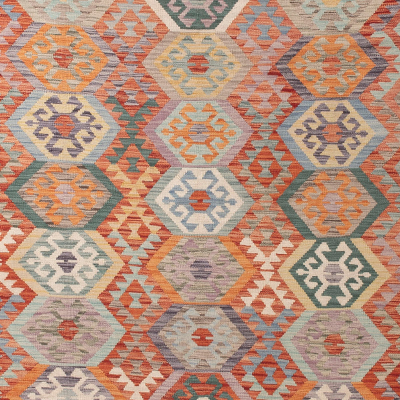 Kelim Rug - Splash - 392 x 315 cm - colorful