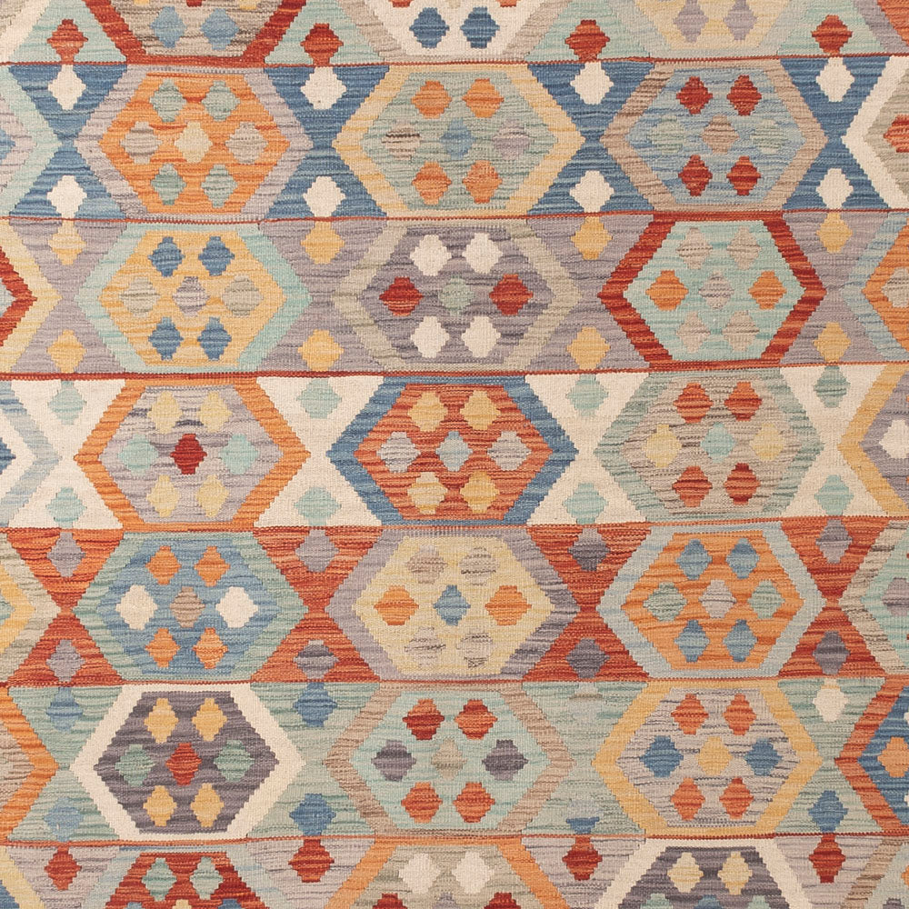 Kelim Rug - Splash - 393 x 301 cm - colorful