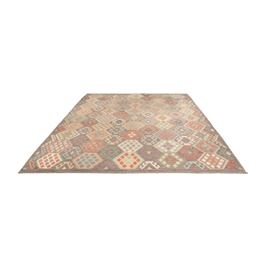 Kelim Rug - Splash - 356 x 262 cm - colorful