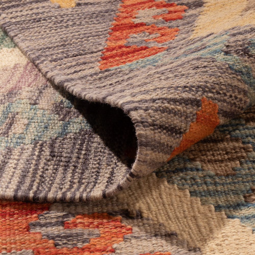 Kelim Rug - Splash - 350 x 249 cm - colorful