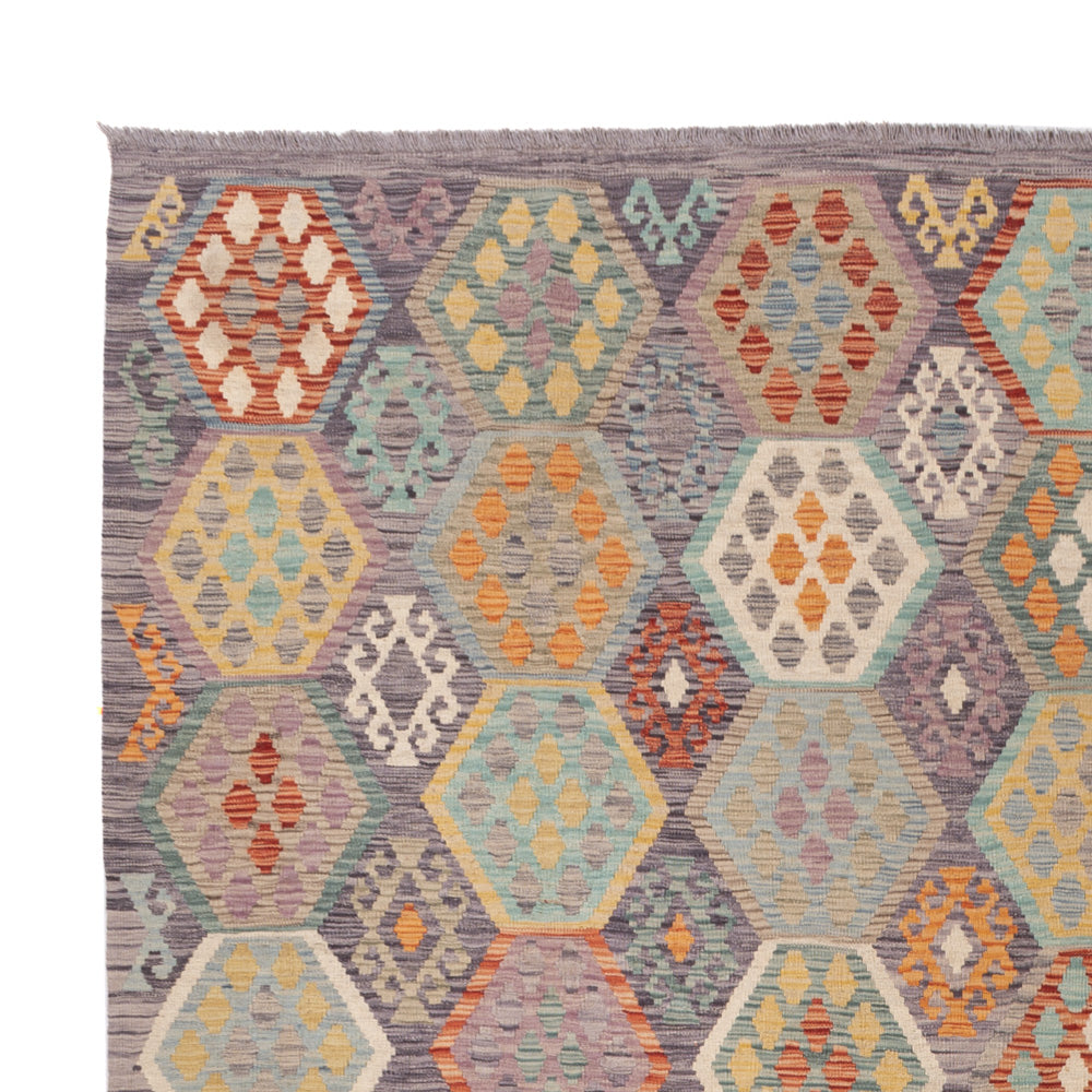 Kelim Rug - Splash - 349 x 268 cm - colorful