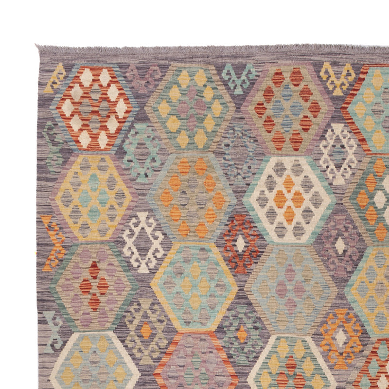 Kelim Rug - Splash - 349 x 268 cm - colorful