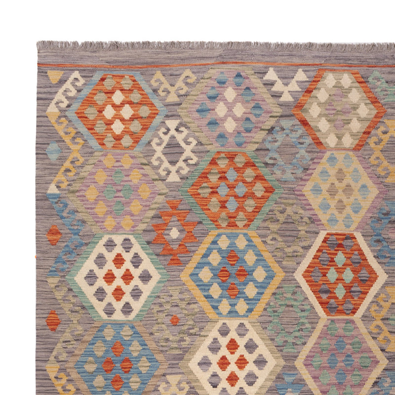 Kelim Rug - Splash - 344 x 255 cm - colorful