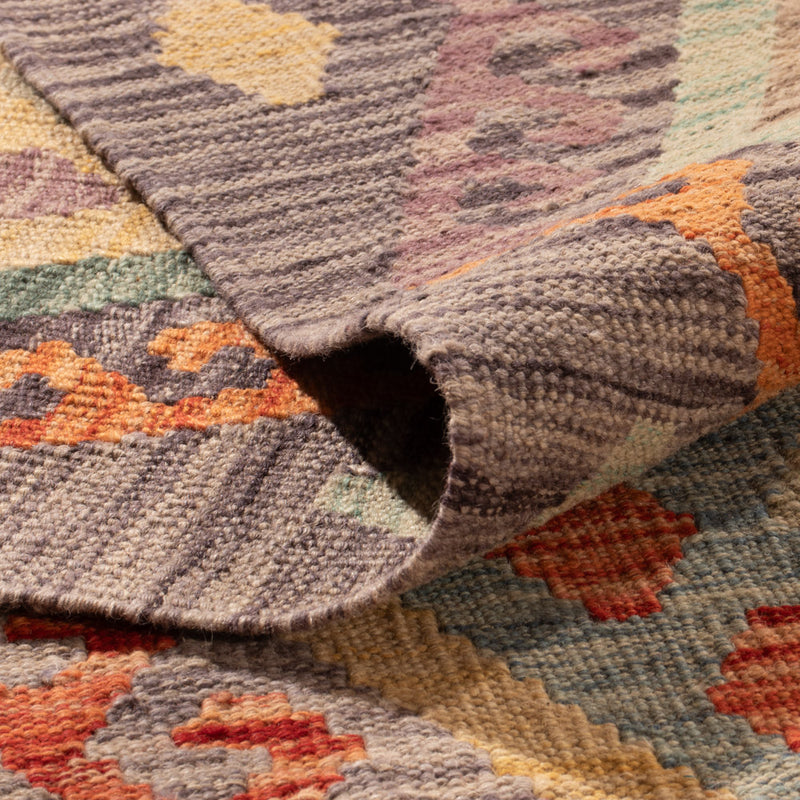 Kelim Rug - Splash - 346 x 257 cm - colorful