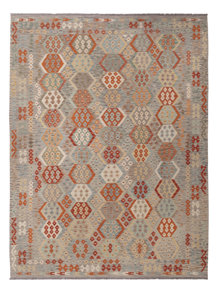Kelim Rug - Splash - 339 x 253 cm - colorful