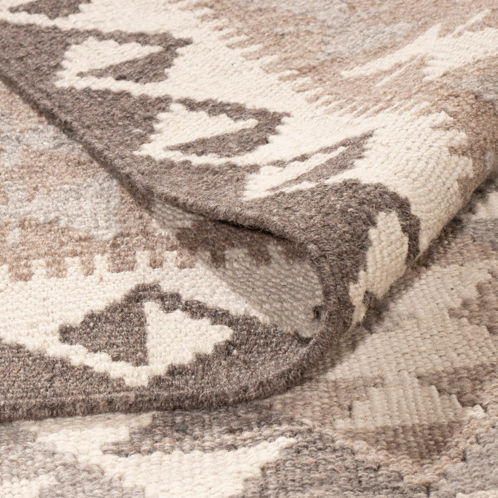 Kelim Rug - Splash - 288 x 248 cm - natural