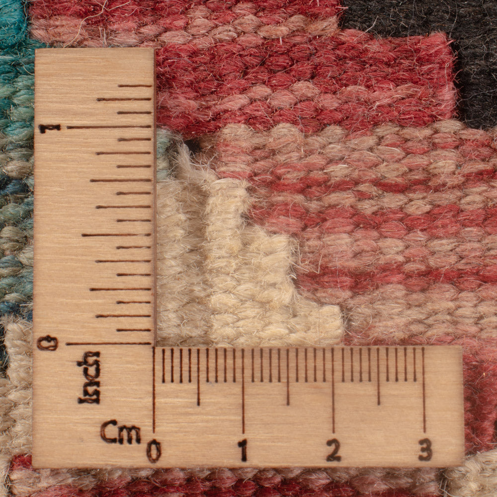 Kelim Rug - Splash square  - 102 x 101 cm - multicolored