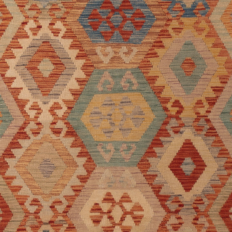 Kelim Rug - Splash - 357 x 250 cm - colorful