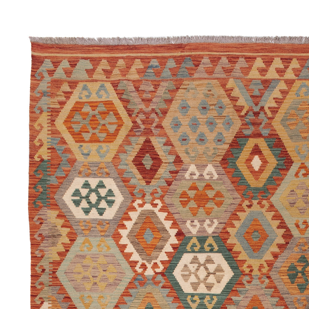 Kelim Rug - Splash - 352 x 256 cm - colorful