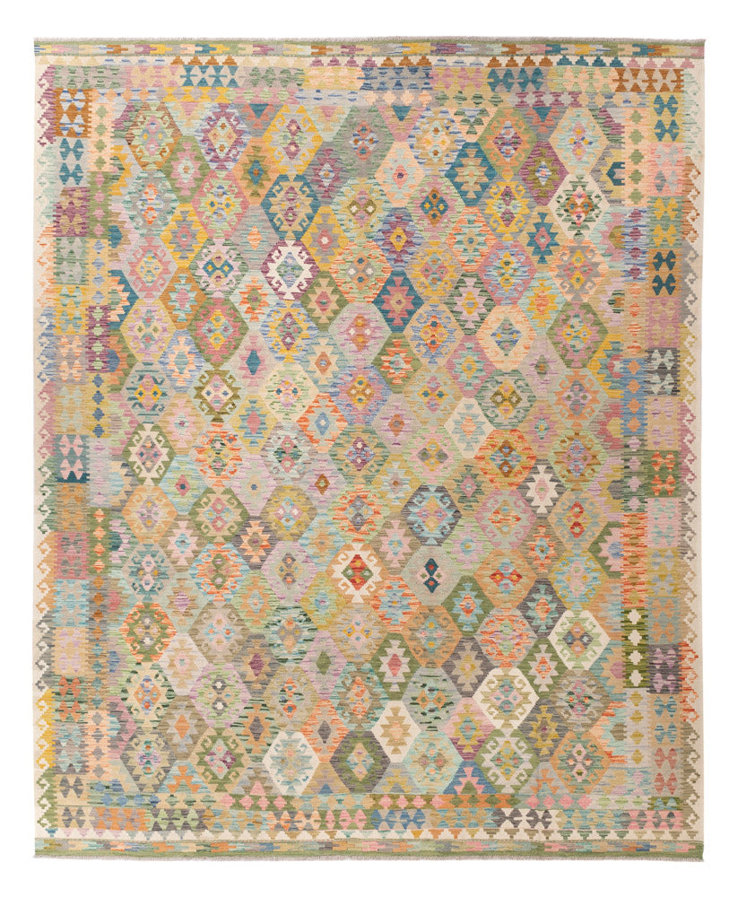 Kelim Rug - Splash - 375 x 303 cm - colorful