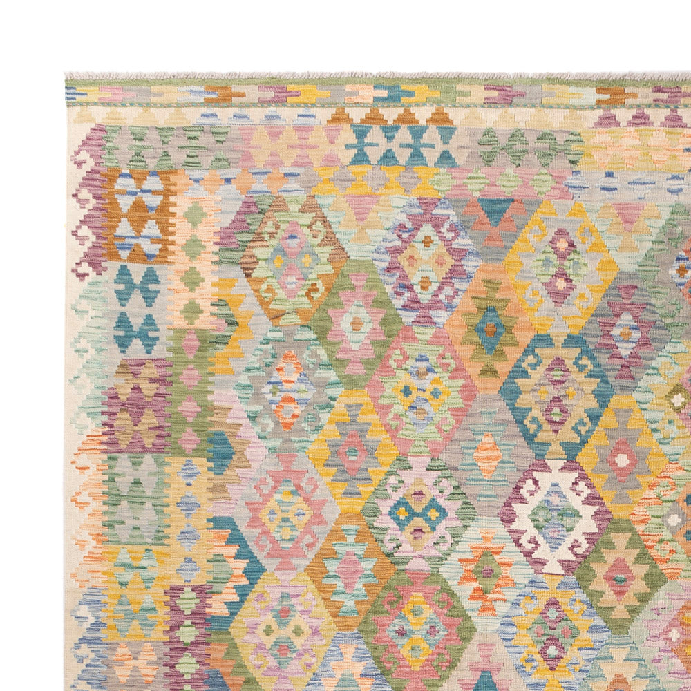 Kelim Rug - Splash - 375 x 303 cm - colorful