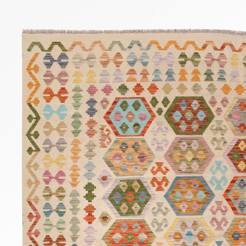 Kelim Rug - Splash - 338 x 252 cm - colorful